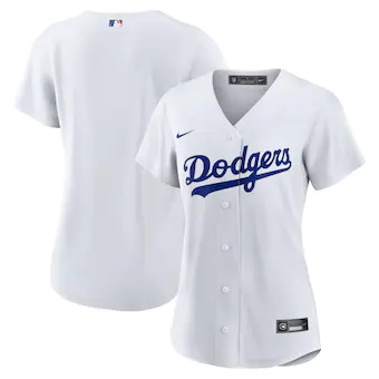 womens nike white los angeles dodgers home blank replica je